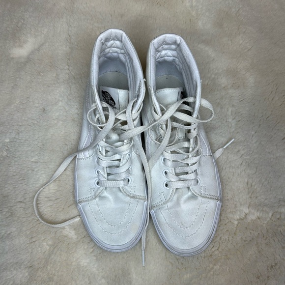 Vans White High-Top Sneakers 7 - Picture 2 of 7